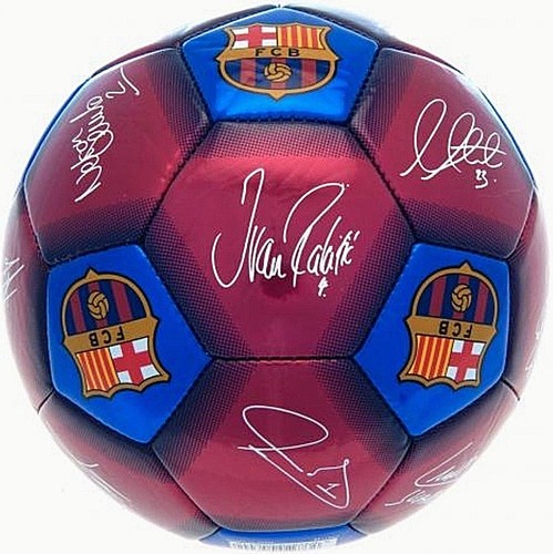 FC Barcelona 2019 Erwachsene Größe 5 Ball Unterschrift Fußball Claret Blau Fcb