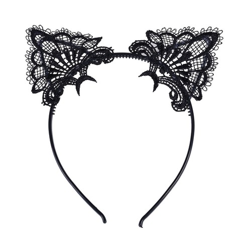 Halloween Chat Oreilles Bandeau dentelle robe fantaisie Cat Head Band Horreur PUSSY UK