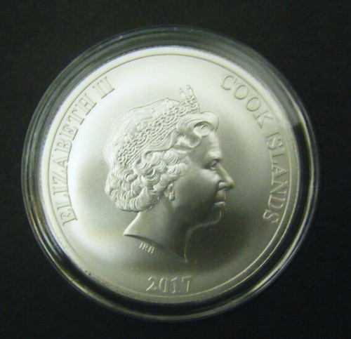 2017 $1 1oz Cook Islands Bounty Ship Silver Bullion coin .999 Island