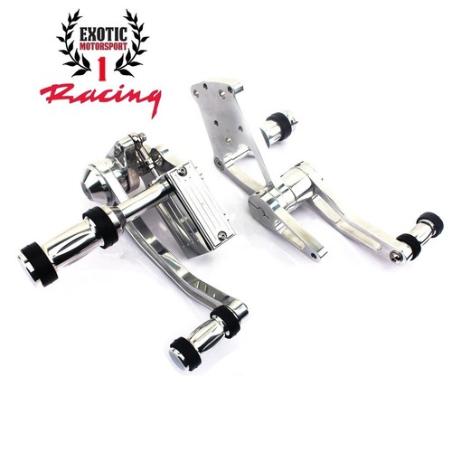 POLISH BILLET ALUMINUM FORWARD CONTROLS HARLEY SOFTAIL FATBOY 2000-2017