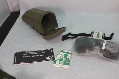 HARD GLASSES CASE AND INSERTS AS SHOWN W// ALICE CLIPS OLIVE DRAB SEE PICS