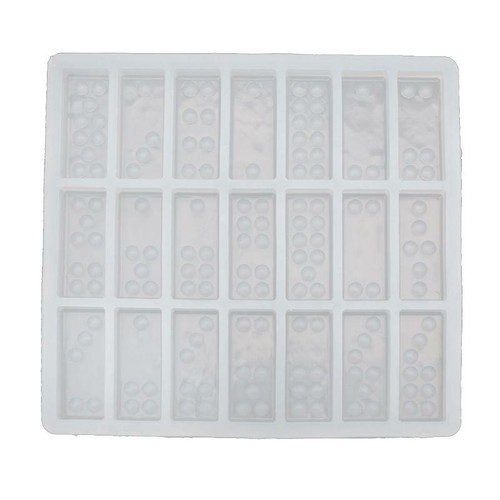 Silicone Dominoes Mold Chocolates Epoxy Resin Mold Dominoes Game Fun Craft Mould