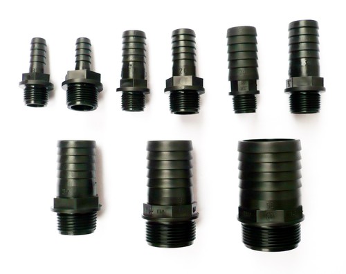 Hose Tail Connector Pond Barbed to Male BSP Thread Pool Hose Pipe Adapter
