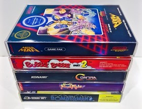 10 Nintendo NES Box Protectors  Custom Made Crystal Clear Video Game Cases CIB