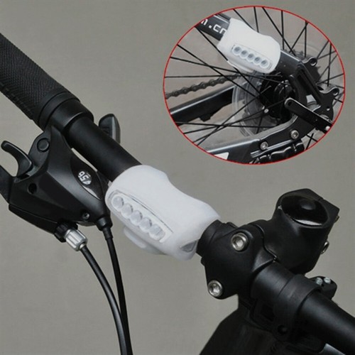 7 LED Bicycle Bike Silicone Light Front /& Rear Tail Light Firm Safety Lamp Clip