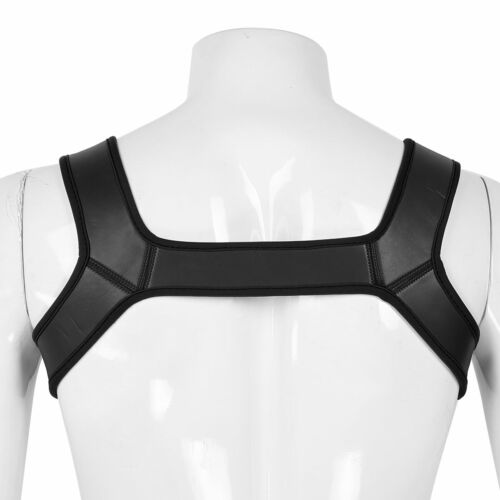 Men/'s Muscles Protector Shoulder Wide Straps Harness Belt Club Wear Costumes