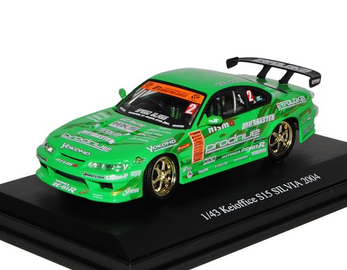 Nissan Silvia S15 Keioffice Grün Ab 1999 1//43 Dism Modell Auto mit oder ohne i..