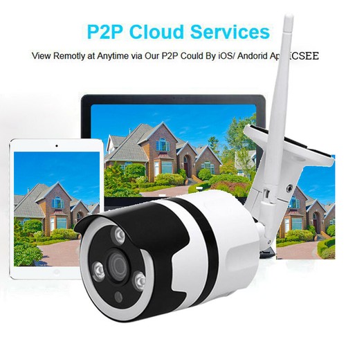 Wireless HD 1080P WIFI Waterproof Camera Outdoor Security Bullet IR Night Vision