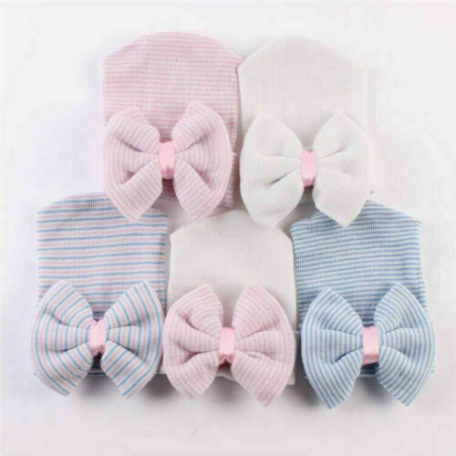 Baby Infant Hat Floral Print Turban Cap Newborn Head Wrap Beanie Knot Headband