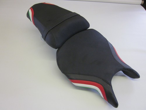 D05 DUCATI 749//999 Cubierta de asiento Actualización De Carbono//italiano Bandera Colores-Set