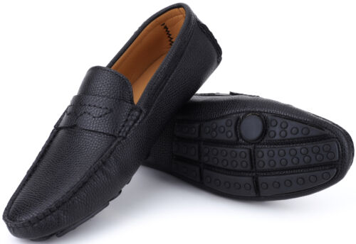 Slip-on Driving Shoes in Gift Bag Mio Marino Mens Italian Dress Casual Loafers 