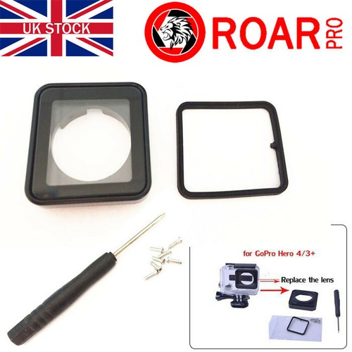 4 Underwater Standard Housing Case Lens Replacement for GoPro Hero 3
