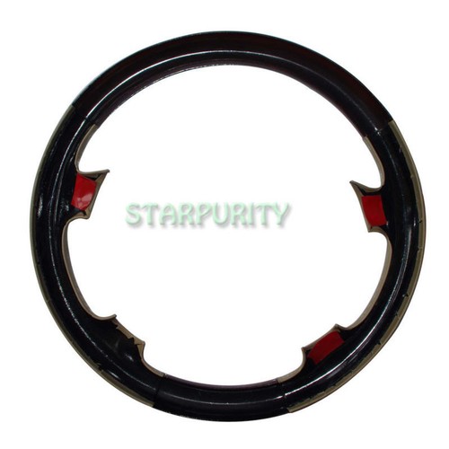 Leather Wood Steering Wheel Cover Decor for W209 C209 A209 CLK R230 SL W219 CLS
