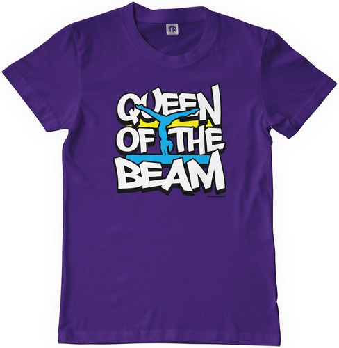Threadrock Girls Queen of the Beam Youth T-shirt Gymnast Gymnastics