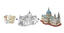 Paul`s Cathedral 40.5 cm long 16/" architecture model NiXiM 3D puzzle St
