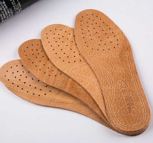 3 Pairs Unisex Genuine Leather Insoles One Size Suit For 36~45 HIGH QUALITY 6