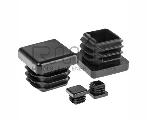 Tube Connectors Square Plastic Tube Fittings or Plastic Cap Ends for Box Section