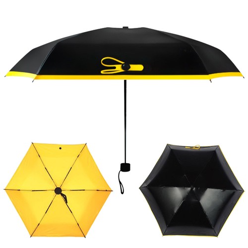 Mini Sun Rain Pocket Umbrella Anti UV Folding Lightweight Windproof Umbrellas