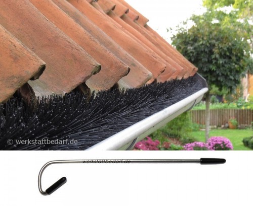 4x Dachrinnenbürste für Kupferdachrinnen Ø15cm 120cm Laubschutz Marder Raupe