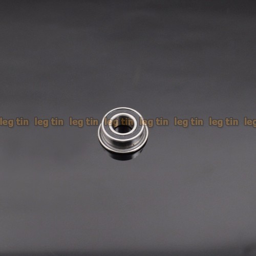10pcs MF105-2RS 5x10x4 Black Rubber Sealed Flanged Ball Bearings