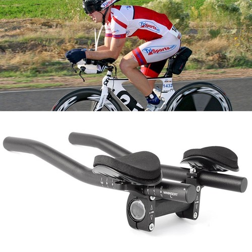 Adjustable Clip-on Rest Handlebar Cycling Bicycle Triathlon Tri Bars TT Bars