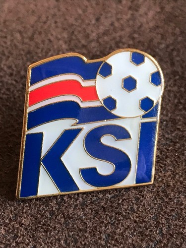 ICELAND International Football Logo Crest Enamel Pin Badge Butterfly Fitting