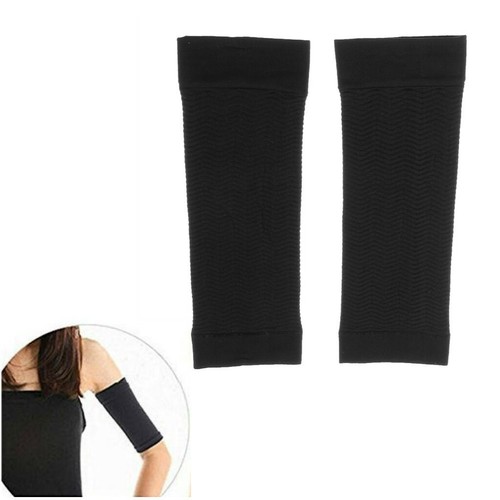 1Pair Women Weight Calories Loss Arm Shaper Massager Slimmer Wrap Belt Black