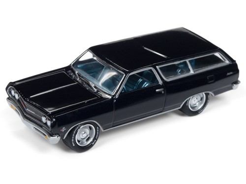 nuevo /& OVP 1:64 Johnny Lightning 1965 Chevrolet Chevelle 2-door Wagon azul sale!!