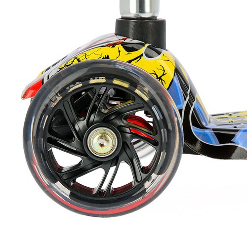 Scooter Roller Tretroller Cityroller Kickboard Kinderroller klappbar LED HLB06P