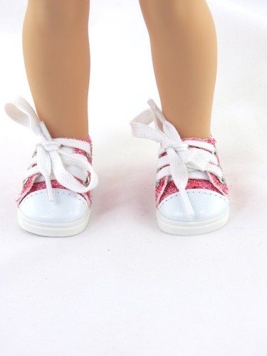 Pink Sequin Sneakers Fits Wellie Wishers 14.5/" American Girl Clothes Shoes