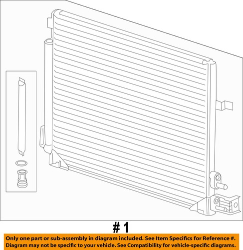 Compressor Line-Condenser 23452331 GM OEM A//C AC Condenser