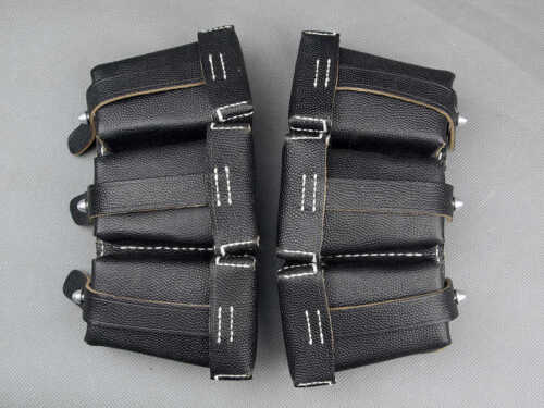 Pair of Replica WW2 German late style 98K ammo pouch black