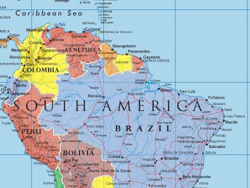 World Classic Huge Large Laminated Wall Map 48x78 Poster Home Office School NEW
