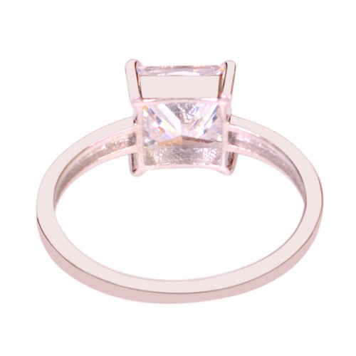 2.50 Carat 925 Sterling Silver Princess Shape Solitaire Women/'s Engagement Ring