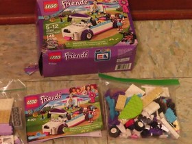 4 Lego Friends sets 41301 Puppy 41000 Water Scoot 30106 Ice Cream 41115 Workshop