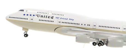 Herpa 531306 United Airlines Boeing 747-400 Farewell N118UA Diecast 1//500 Model