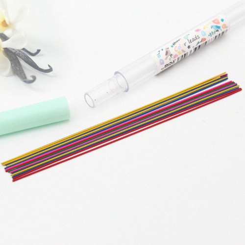 0.5//0.7mm Pencil Lead Mechanical Clutch Refill Holder 3 Tube Stationery New