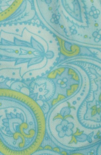3pr Paisley Vintage Socks Yellow Blue Green 70s