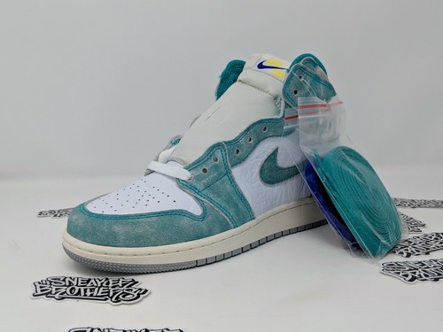 Nike Air Jordan Retro I 1 High OG 2019 Turbo Green Sail White GS BG 575441-311