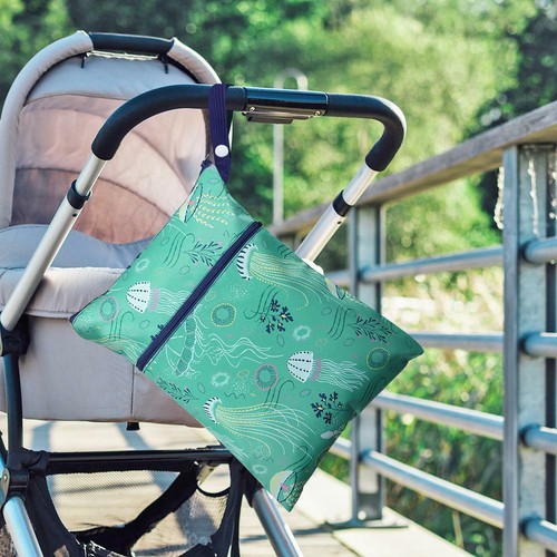 Waterproof Reusable Wet Bag Printed Nappy Bags Diaper Bag with Two Zipper tt