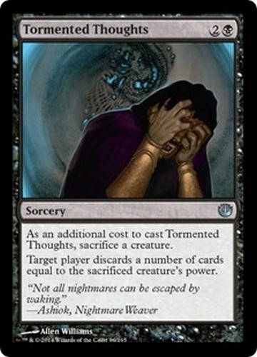 4x MTG Magic JOU - English//VO Tormented Thoughts//Pensées tourmentées
