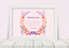 Personalised Floral Wreath Gift Print with Frames for Girls on All Occassions