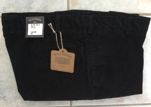 NWT-Bills khakis M2-15NA Size 44X30 PLAIN FRONT 15 WALE CORD Cuffed NAVY $165