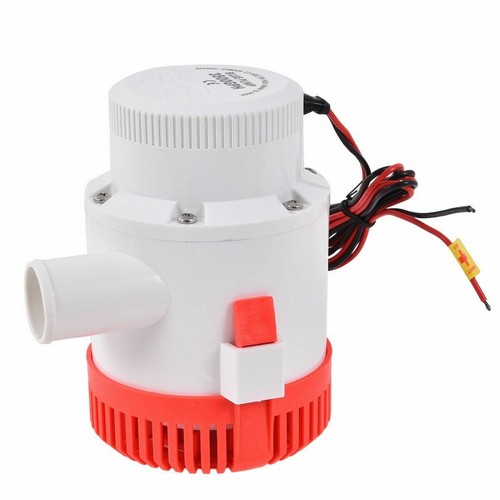 3500 GPH 12V 12A Electric Bilge Pump Marine Boat Yacht Submersible 1-1//2/" Hose