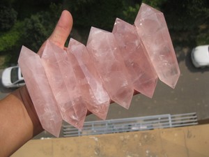 643g-1-41lb-NATURAL-ROSE-QUARTZ-CRYSTAL-Cutting-polishing-wand-HEALING-6-A651