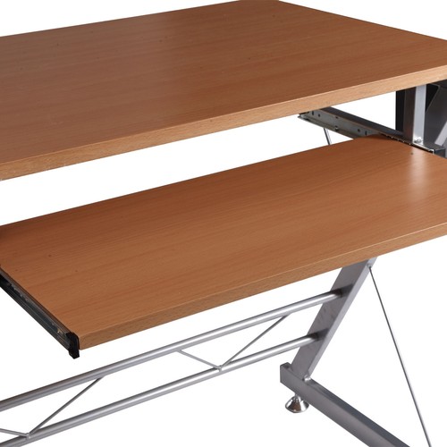 L-shaped Corner Desk Computer Workstation w// Keyboard Tray