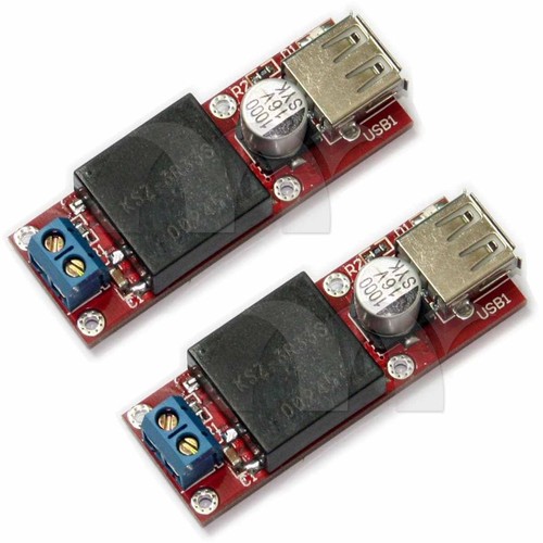 2 pcs KIS3R33S 5V USB DC 7V-24V to 5V 3A Step-Down Buck Module For Phone MP3 MP4
