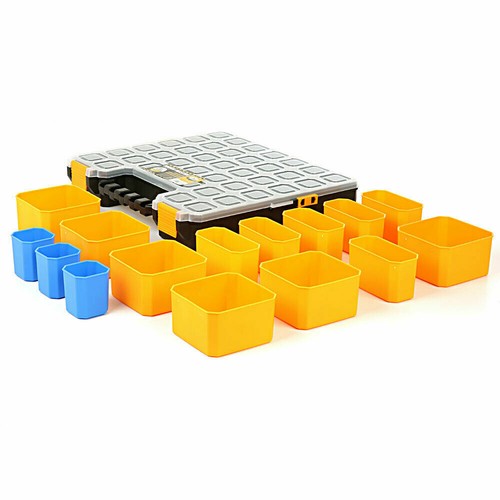 Tough Master Pro Outil Organisateur 15 compartiments de rangement Plastique Carry Case Twins