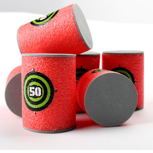 6 Soft EVA Bullet Target Gun Shoot Dart Für N-Streik Elite Blaster Kid CN