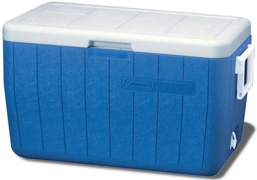 Coleman 48-Quart Performance Cooler Heavy Duty Portable Ice Chest Blue Storage